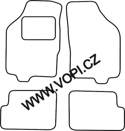 Autokoberce Lancia Ypsilon 2007 - 06/2011 Royalfit (2515)